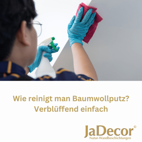 Wie reinigt man Baumwollputz