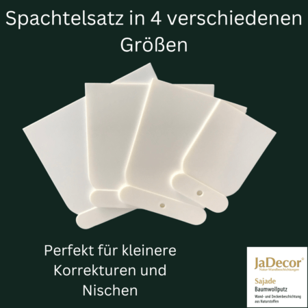 Spachtelsatz zum Glätten von Baumwollputz 1 Spachtelsatz zum Glätten von Baumwollputz