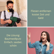 SaJade Baumwollputz auf Fliesen auftragen 2 Baumwollputz auf Fliesen