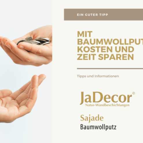 Mit Baumwollputz Kosten und Zeit sparen 5 Baumwollputz Kosten sparen