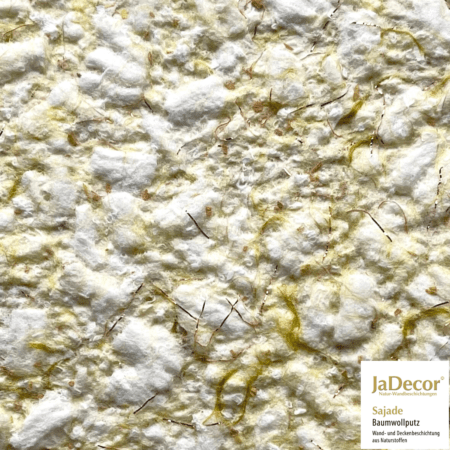 Baumwollputz Sajade Dorina 1 - grüne Fasern, Kupferfäden 1 Baumwollputz SaJade Dorina 1