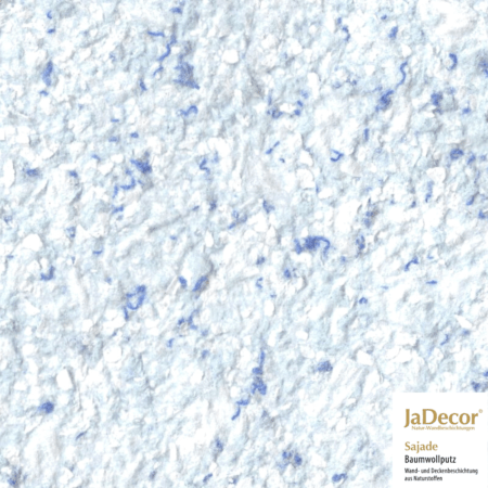 Baumwollputz Sajade Grace 5 weiß, blau und Perlmutt 1 Baumwollputz weiß blau Perlmutt