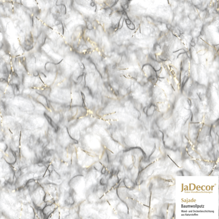 Baumwollputz SaJade Regina 7 - weiß, schwarz und gold 1 Baumwollputz Weiß Schwarz Gold