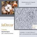 Baumwollputz SaJade Janina 14 - Anthrazit 2 Baumwollputz Sajade Janina 14, anthrazit mit schwarzen Fäden