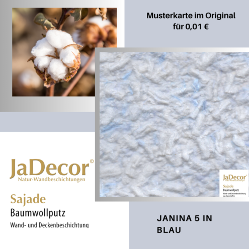 Janina 5 Baumwollputz Sajade Janina 5 in hellem Blau