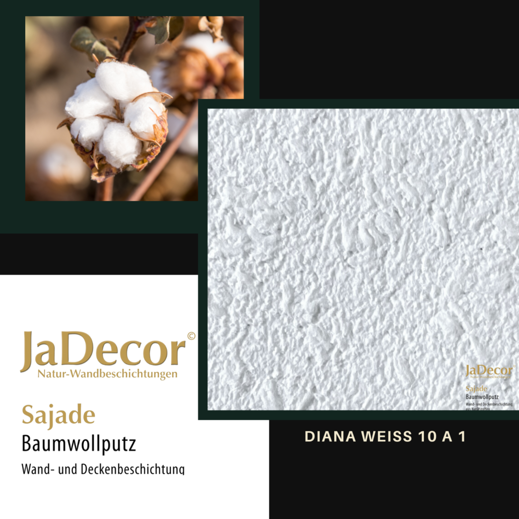 Diana weiß 10 A 1 Baumwollputz Sajade Diana weiß10A1